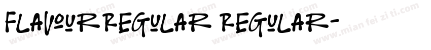 FlavourRegular Regular字体转换